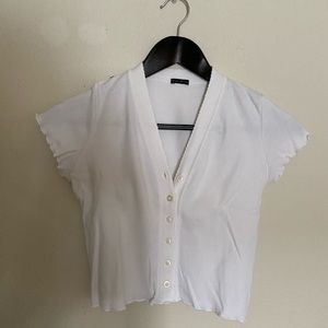 Brandy Melville cropped button up